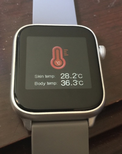 Watch temperature small